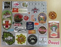 25 BEER STICKER PACK LOT decal craft beer brewing brewery tap handle s S